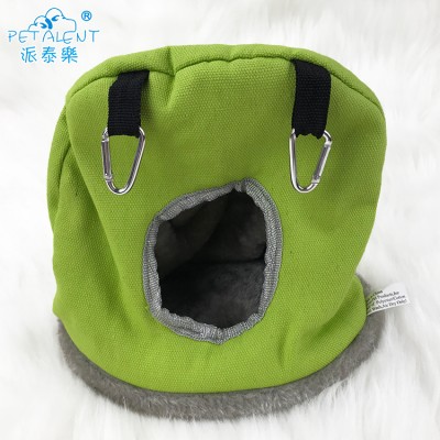 Competitive price Warm Plush Canary Parrot Bird Hammock Hanging Hut Nest Cave Cage