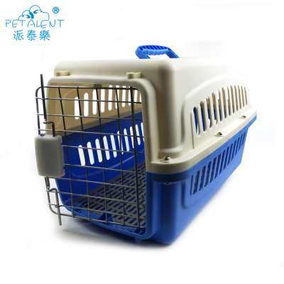 Beautiful blue dog boxes transport pet dog travel cage