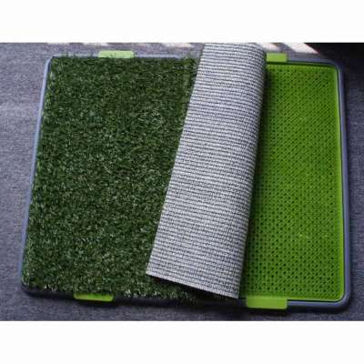 Removable Pet cleaning grooming Double dog plastic training mat toilets tray