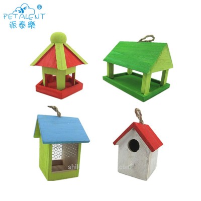 Cheap Wholesale Customize Friendly Cheap Small Wooden Crafts Bird Houses,Wooden Bird House Nest